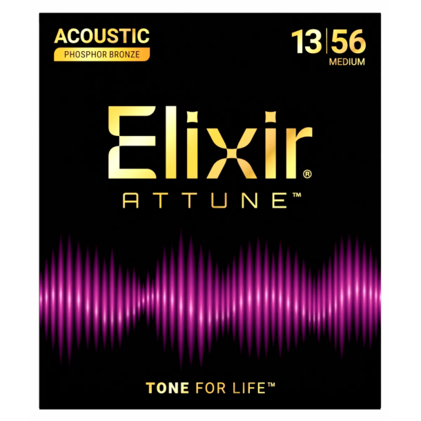 Elixir Attune Acoustic Phosphor Bronze 21102 Medium 13-56